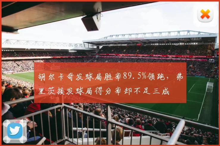 胡尔卡奇发球局胜率89.5%领跑,弗里茨接发球局得分率却不足三成